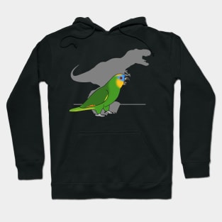 T-rex Orange winged Amazon Parrot Hoodie